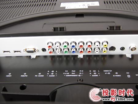 康佳 lc42ds30d液晶电视机 电视背面接口配置