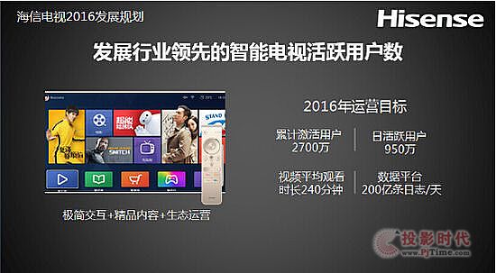 海信胡剑涌: 2016年要做好“一大两高两提升” 海信胡剑涌: 2016年要做好“一大两高两提升”